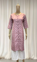 KC0025 Baby Pink Digital Printed Kurti