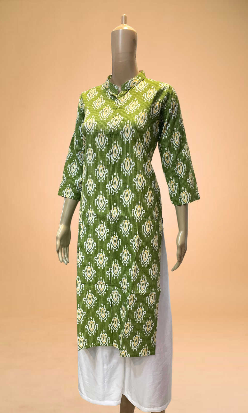 KC0029 Mehendhi Green Cotton Kurti