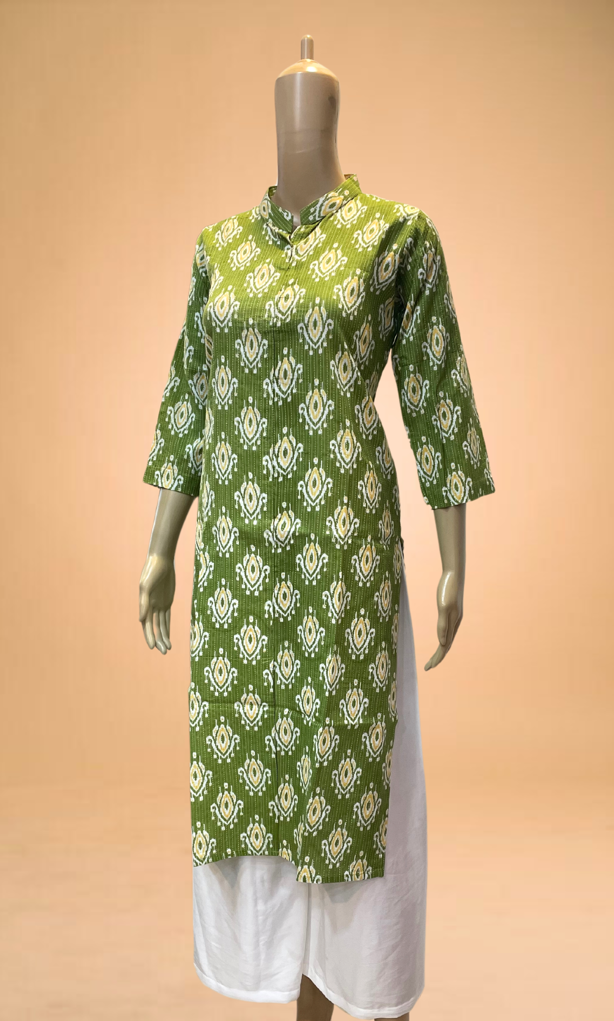 KC0029 Mehendhi Green Cotton Kurti