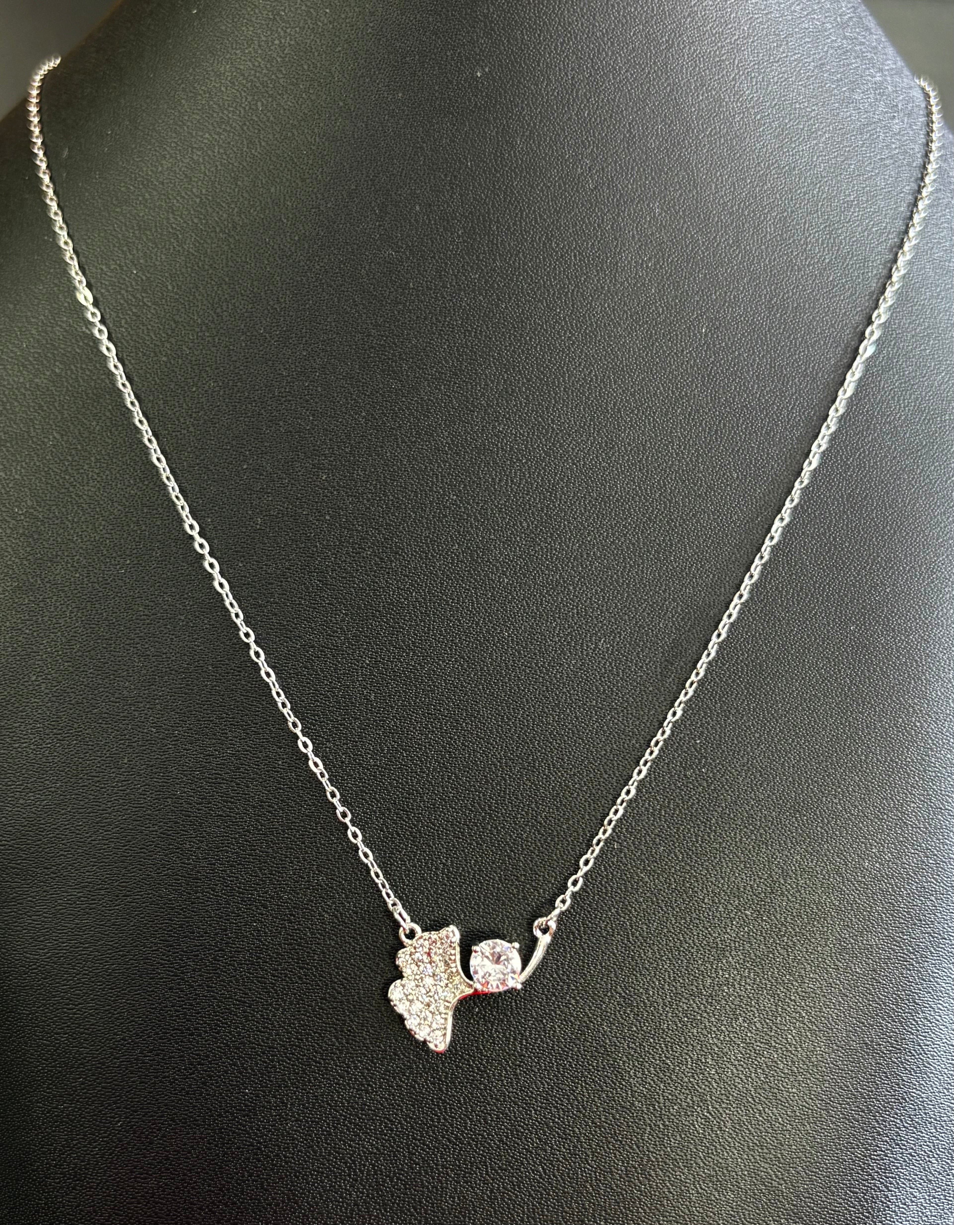 AC007 Silver finish Neck Chain