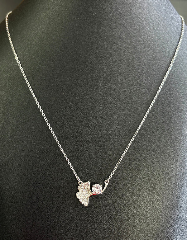 AC007 Silver finish Neck Chain