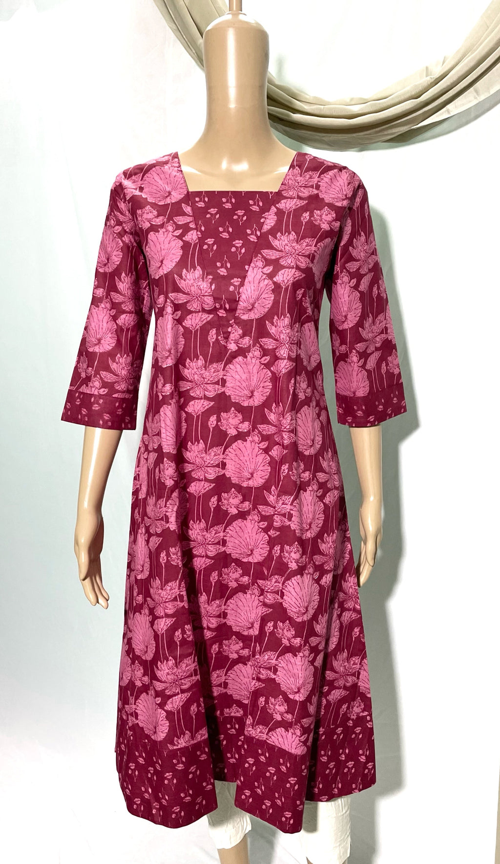 KCA005 Floral A-Line Anarkali Kurti