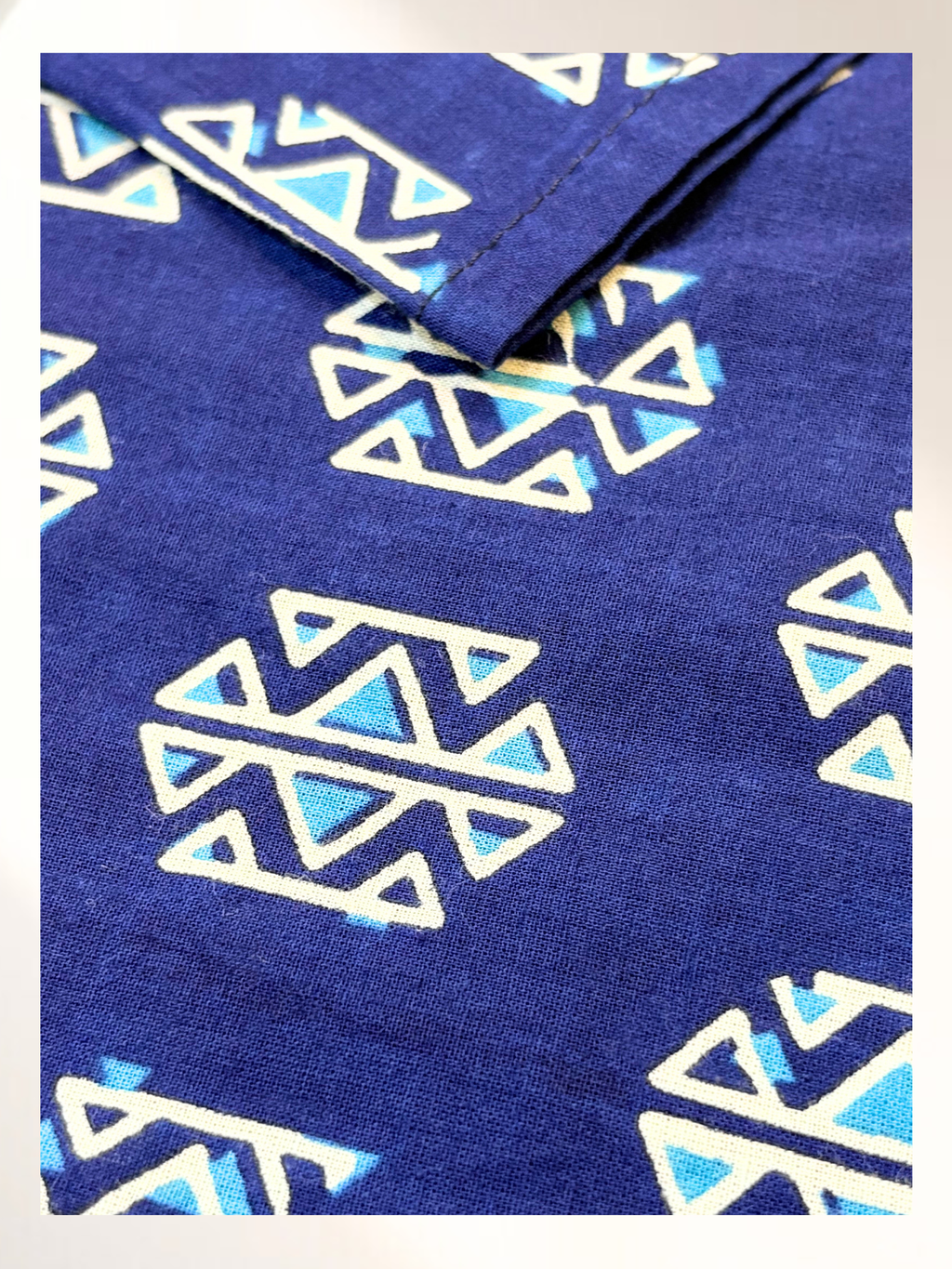 KCA013  Pure Cotton ink blue Aline  Kurti