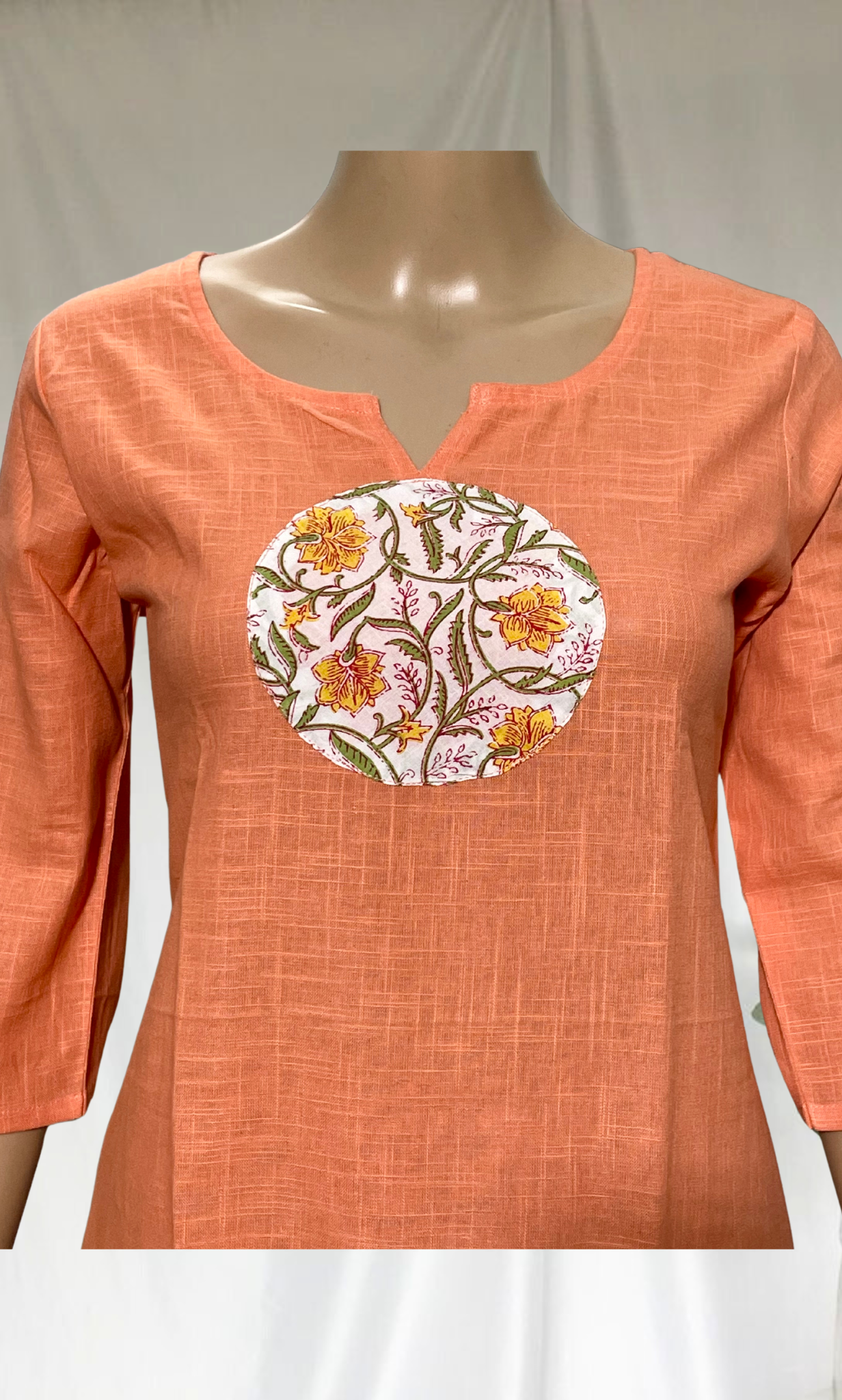 KS041 Cotton Slub Kurti Set (2 pc)