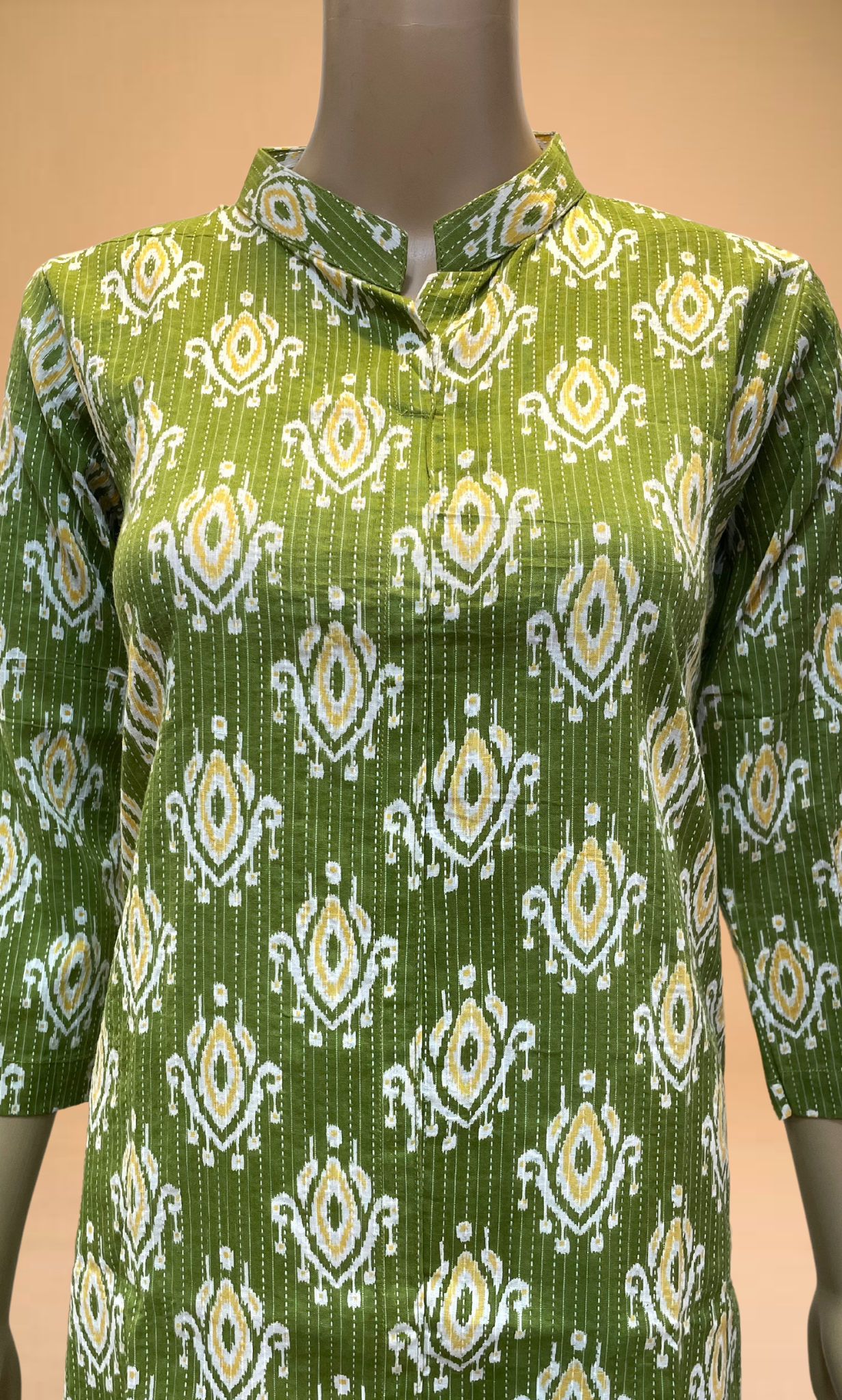 KC0029 Mehendhi Green Cotton Kurti