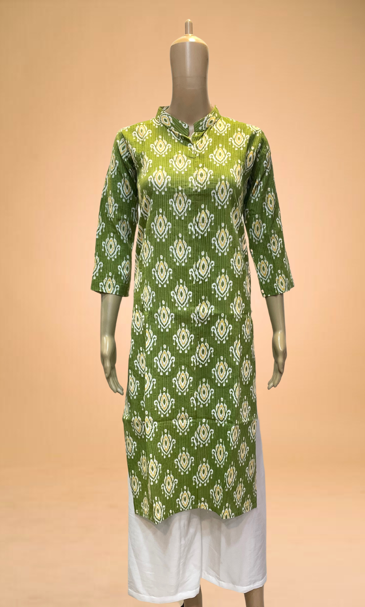 KC0029 Mehendhi Green Cotton Kurti