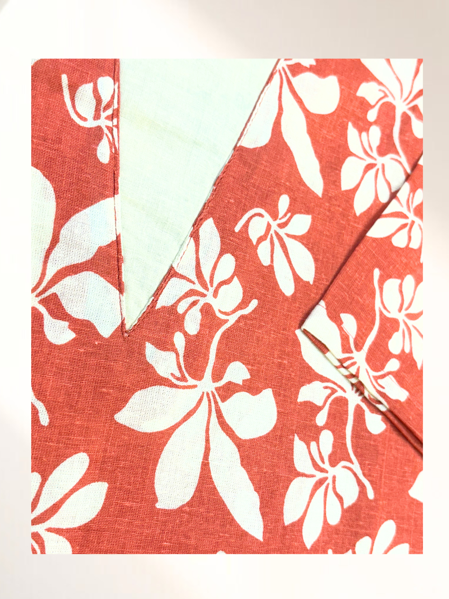 KCA011 Pure Cotton orange floral printed Aline kurti