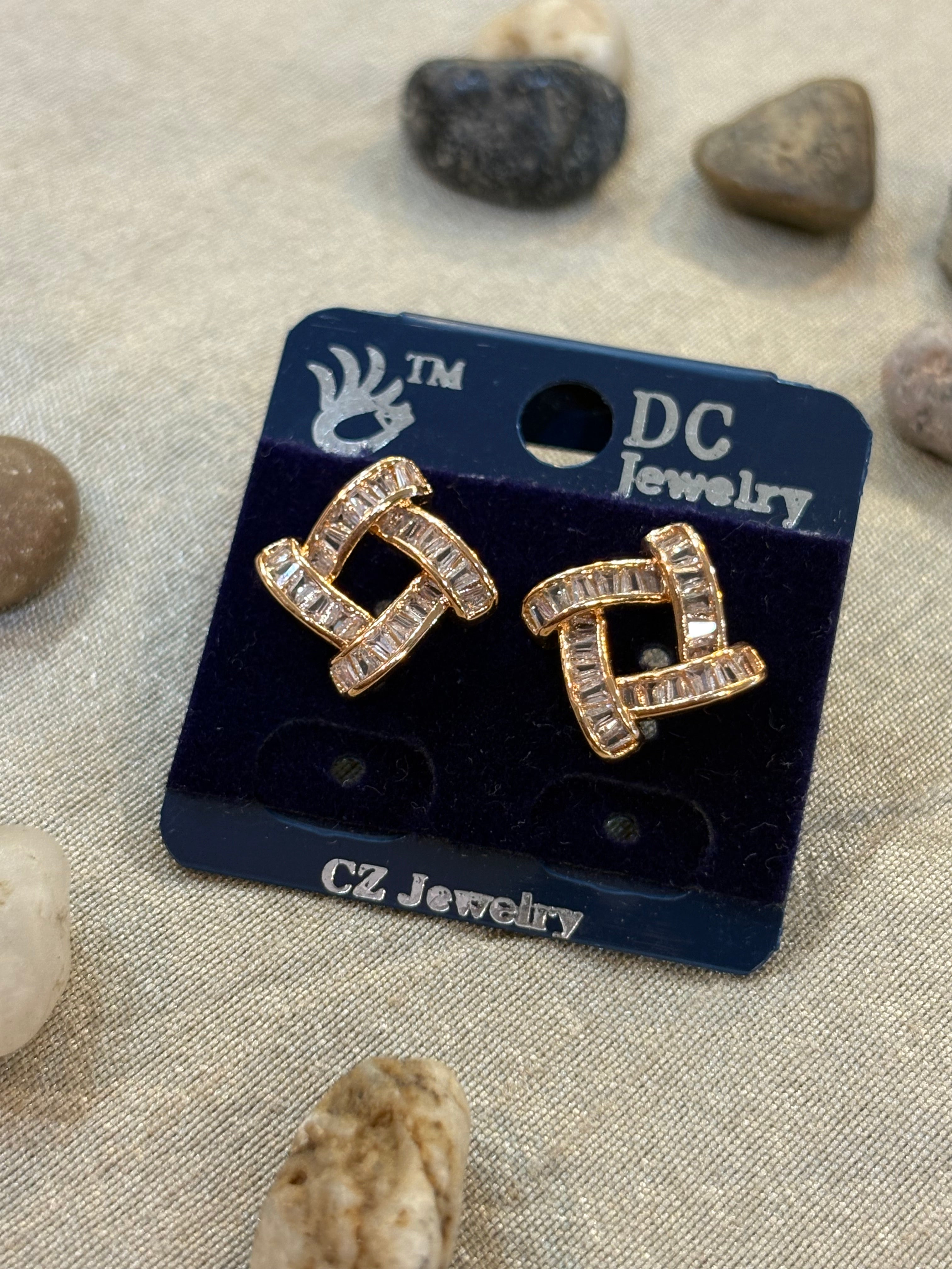AE012 Rose Gold Earrings