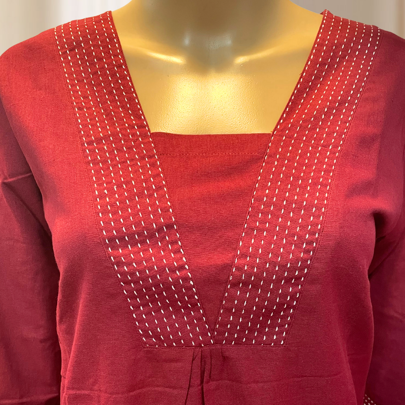KC001 Pure Linen Cotton Kurti